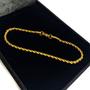 Imagem de Pulseira Bracelete Masculino Baiano 2mm Banhada Ouro 18k