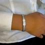 Imagem de Pulseira Bracelete Oração Pai Nosso Aço Inox 316L Masculino Feminino Inoxidável Luxo Dourado Preto Prata