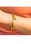 Imagem de Pulseira Bracelete Prego com Strass Dourado  6 cm