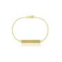 Imagem de Pulseira Chapada Personalizada Com Data Iniciais Folheada