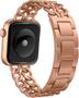 Imagem de Pulseira Compatível com Apple Watch Corrente Dourado Rosê 40mm
