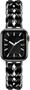 Imagem de Pulseira Compatível com Apple Watch Couro Aço Trançada Preta 40mm