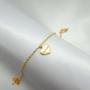 Imagem de Pulseira Coração da Gratidão Banho Ouro 18K / Prata 925