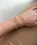 Imagem de Pulseira Corda com Bolinhas Banhado a Ouro (SEMIJOIA)