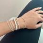 Imagem de Pulseira Corda de Violão Banhado a Prata (SEMIJOIA)