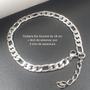 Imagem de Pulseira Corrente Regulável Aço Inox Prata Escolha O Modelo