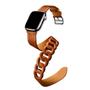 Imagem de Pulseira Couro Double Gourmette Para Apple Watch