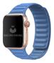 Imagem de Pulseira Couro Link Compatível com Apple Watch 38mm 40mm Azul Cape Cod
