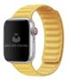 Imagem de Pulseira Couro Link Compatível com Apple Watch 42mm 44mm Amarela