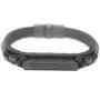 Imagem de Pulseira Couro Masculina Pai Nosso - Black Edition