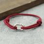 Imagem de Pulseira De Corda Milanesa Ajustável De 3mm, Corrente Elíptica Prateada, Joia Fashion Para Homens E