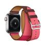 Imagem de Pulseira de Couro Double Tour compativel com Apple Watch 41mm 40mm 38mm