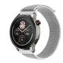 Imagem de Pulseira de Nylon compatível com GTR4 GTR 4 A2166 / GTR3 / GTR2 / Stratos 2 3 - Branco com Cinza