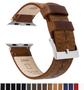 Imagem de Pulseira de relógio BARTON Caramel Tan Leather para Apple Watch 42/44/45/49 mm