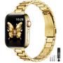 Imagem de Pulseira de Relógio WFEAGL - Compatível com Apple Watch 46mm Dourada