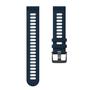 Imagem de Pulseira de Silicone Esportiva compatível com Bip 3 A2172 / Bip / Bip U - Azul Marinho com Branco
