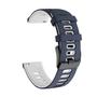 Imagem de Pulseira de Silicone Esportiva compatível com Bip 3 A2172 / Bip / Bip U - Azul Marinho com Branco