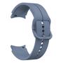 Imagem de Pulseira de Silicone Ridge Exclusiva para Galaxy Watch 4 Watch4 e Watch 5 Watch5 - Azul Cinzento