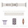 Imagem de Pulseira de silicone Steezrd Slim Lace para Apple 38-49mm