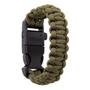 Imagem de Pulseira de Sobrevivência Paracord 550 Tam. M Survival Guepardo Verde com Apito de Emergência