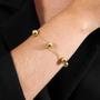 Imagem de Pulseira Dourada De Bolas Grandes