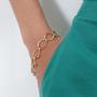 Imagem de Pulseira Elo Losango Com Fecho Boia Folheado Em Ouro 18k F027