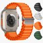 Imagem de Pulseira Esportiva de Nylon para Apple Watch (42mm, 44mm, 45mm, 46mm, 49mm) - Ultra e iWatch