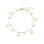 Imagem de Pulseira Estrela Com Pontos De Luz Banhada A Ouro 18K