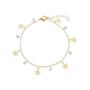 Imagem de Pulseira Estrela Com Pontos De Luz Banhada A Ouro 18K