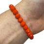 Imagem de Pulseira Ewa Firma Cor Laranja Cristal E Silicone