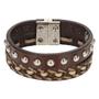 Imagem de Pulseira Fabricada em Couro Bordado com Rebites - Pyramid Country 16968