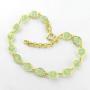 Imagem de Pulseira Feminina 16/19cm Verde Folheada Ouro PL427