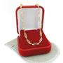 Imagem de Pulseira Feminina 16/20cm 3mm Colorida Folheada Ouro 18k PL429