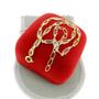 Imagem de Pulseira Feminina 16/20cm 3mm Colorida Folheada Ouro 18k PL429