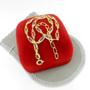 Imagem de Pulseira Feminina 16/20cm 3mm Colorida Folheada Ouro 18k PL429
