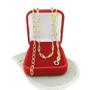 Imagem de Pulseira Feminina 16/20cm 3mm Colorida Folheada Ouro 18k PL429