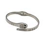 Imagem de Pulseira Feminina Cobra Bracelete Em Aço Inoxidável Com Strass