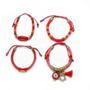 Imagem de Pulseira  Feminina, Cordões Encerados, Pingentes, ZAMAC, ABS  Bijuteria Fina CamargoMarkiori  PX-3723