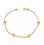 Imagem de Pulseira Feminina Delicado Com Bolas Folheado Ouro 18k