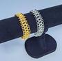 Imagem de Pulseira Feminino Corrente Elos Oitinho Infinito entrelaçados Folheado Ouro Dourado Antialérgico Tendência Moda Luxo