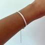 Imagem de Pulseira Fita Banhado a Prata (SEMIJOIA)