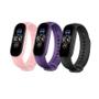 Imagem de Pulseira Fitness Tracker Wokex M5 Pedômetro Bluetooth Vermelha