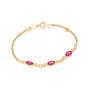 Imagem de Pulseira folheada a ouro infantil ROSA 550949 Rommanel