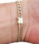 Imagem de Pulseira Groumet Elo Duplo com Fecho Gaveta Masculina 20cm 5.2 grama em Ouro 18k