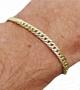 Imagem de Pulseira Groumet Elo Duplo com Fecho Gaveta Masculina 20cm 5.2 grama em Ouro 18k