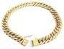 Imagem de Pulseira Groumet Elo Duplo Feminina 17cm 10.0 grama em Ouro 18k