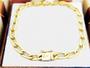 Imagem de Pulseira Groumet Elo Longo com Fecho Gaveta Masculina 18cm 4.7 grama em Ouro 18k