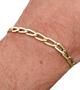 Imagem de Pulseira Groumet Elo Longo com Fecho Gaveta masculina 22cm 5.5 grama em Ouro 18k