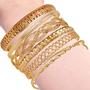 Imagem de Pulseira GUESS Basic Gold - Conjunto com 7 Metais Mistos