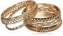 Imagem de Pulseira GUESS Basic Gold - Conjunto com 7 Metais Mistos